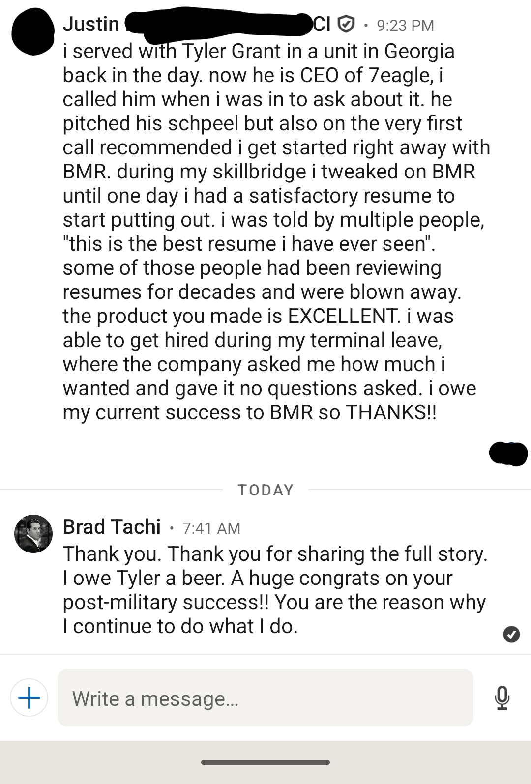 Success story from Justin, an Air Force Master Sergeant who transitioned into network engineering