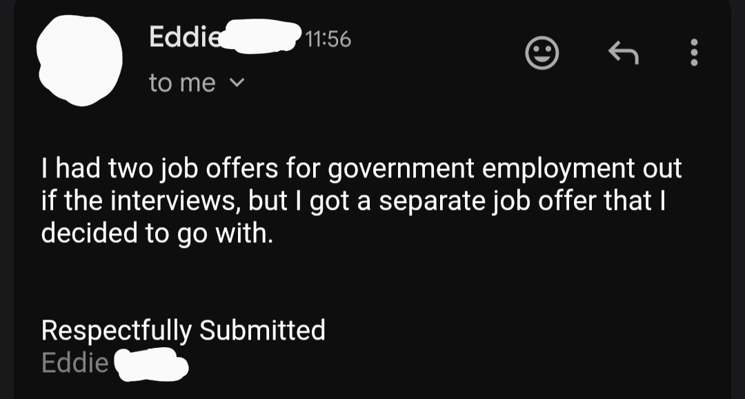 Success story from Eddie, E-8 Marines