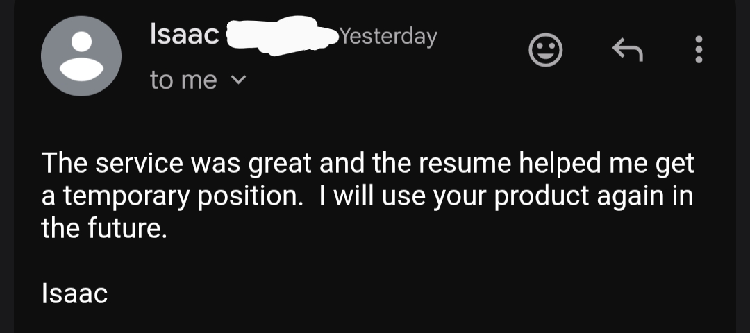 Success story from Isaac, Master Sergeant (E-8) Army